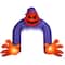 11.5" Airblown® Halloween Inflatable Jack-O'-Lantern Reaper Archway with Swirling Lights
